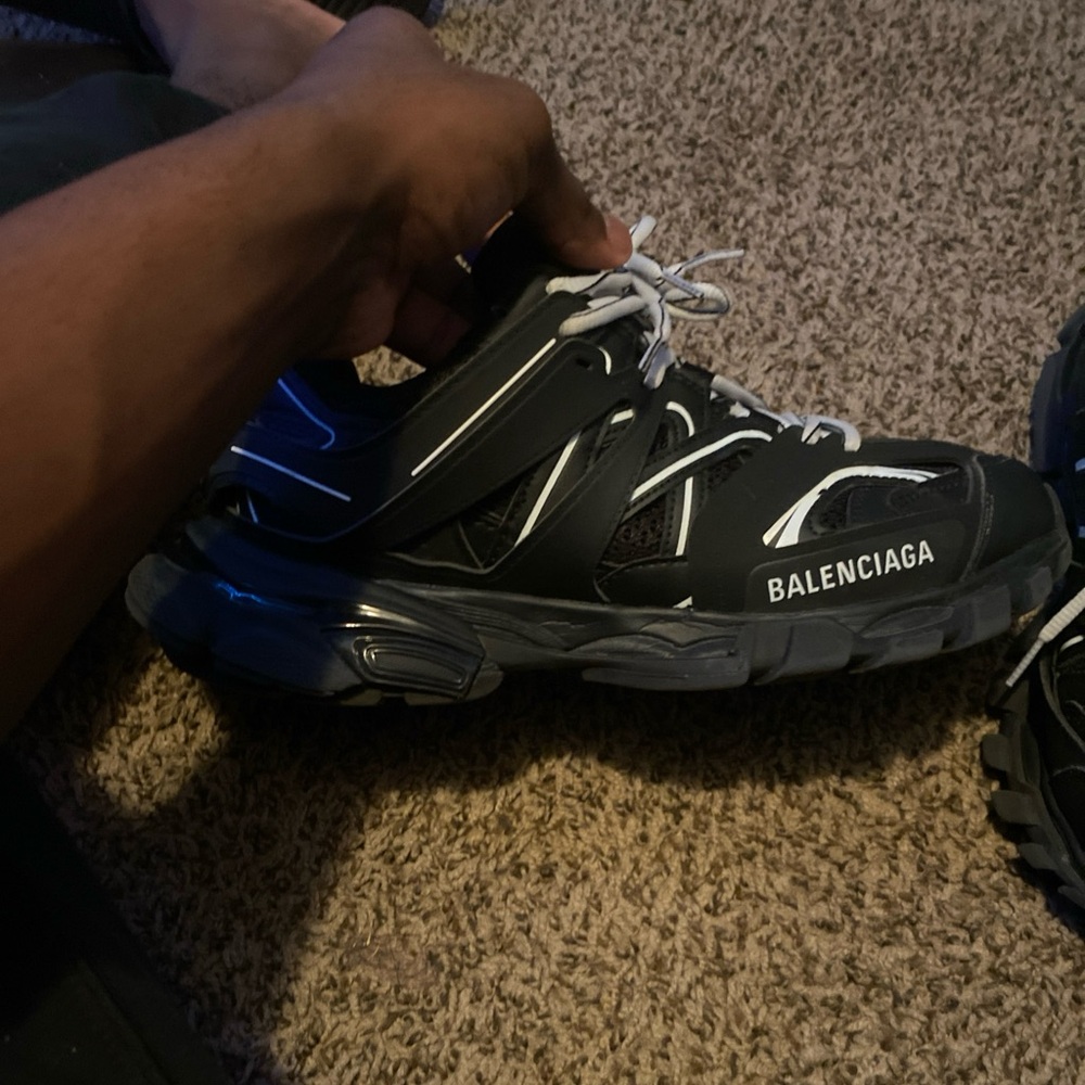 Balenciaga track black and white
